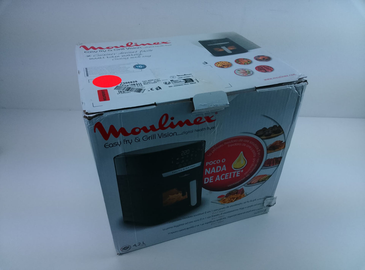 Moulinex Easy Fry & Grill Vision - čelní pohled