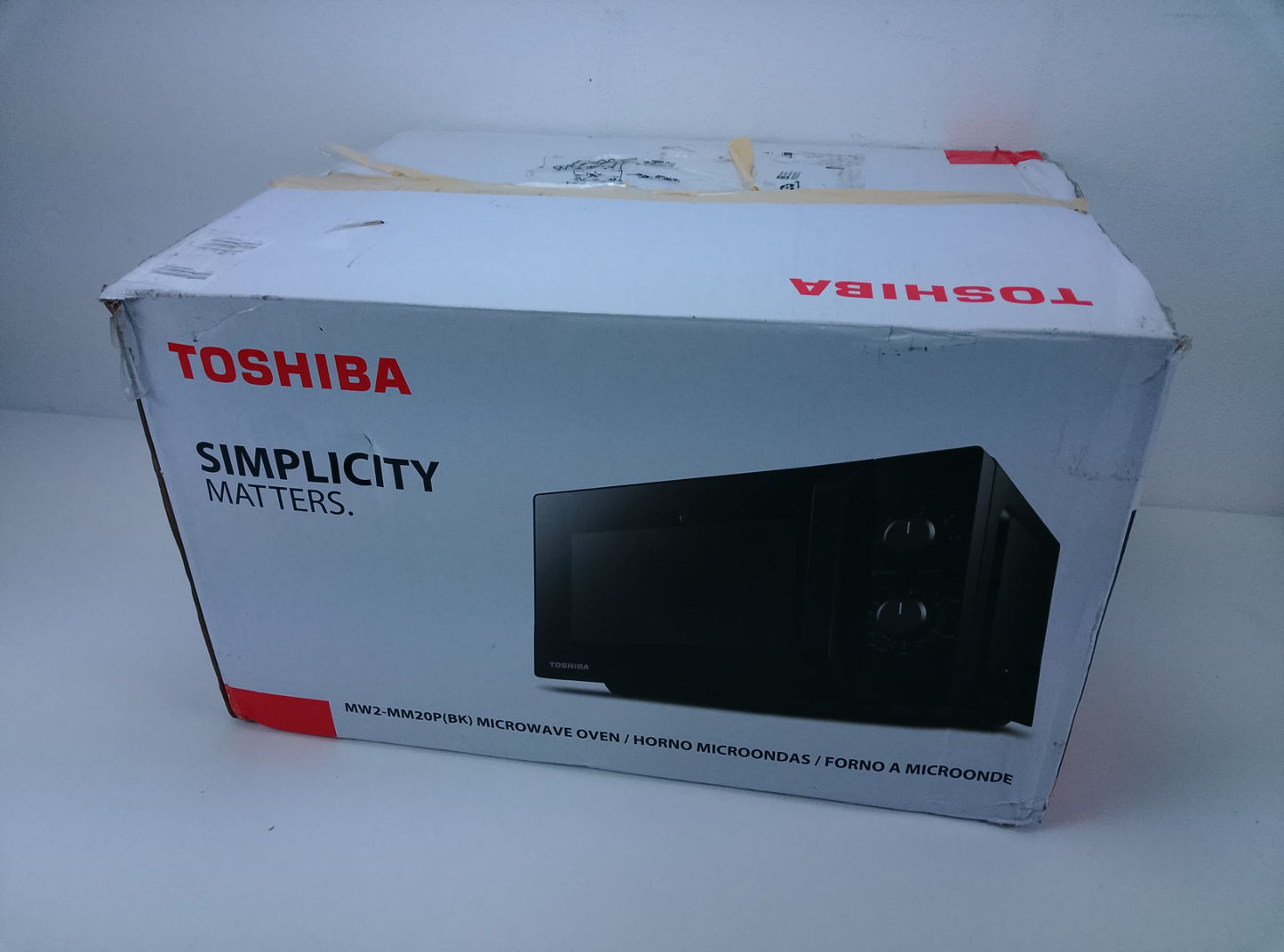 Toshiba MW2-MM20P(BK) - čelní pohled