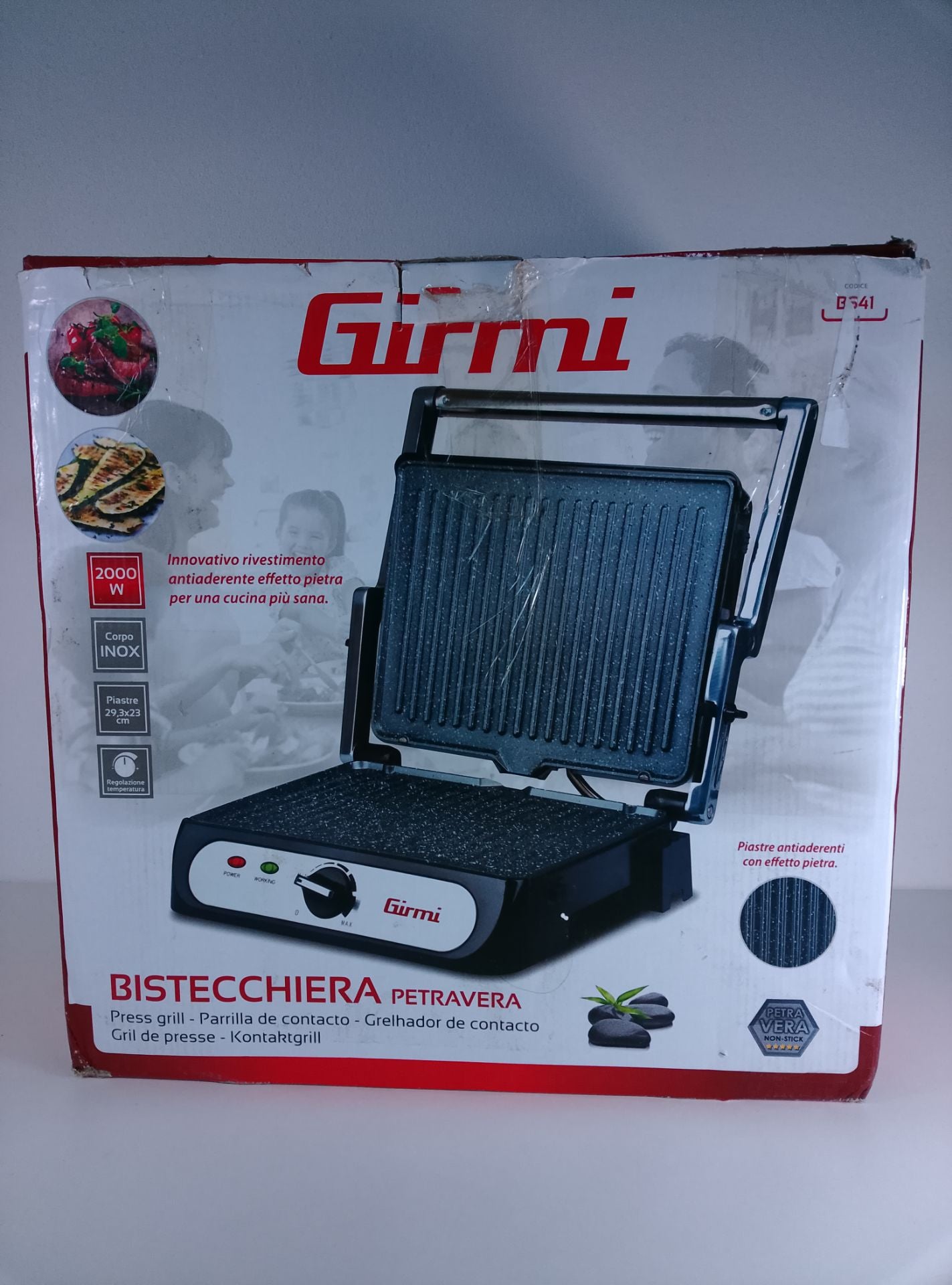 Girmi Bistecchiera petravera - čelní pohled