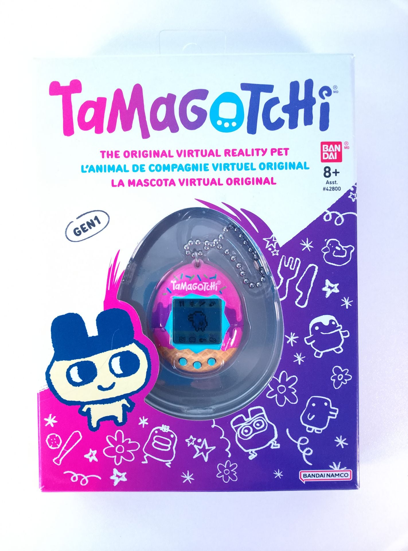 Tamagotchi Gen1 - čelní pohled