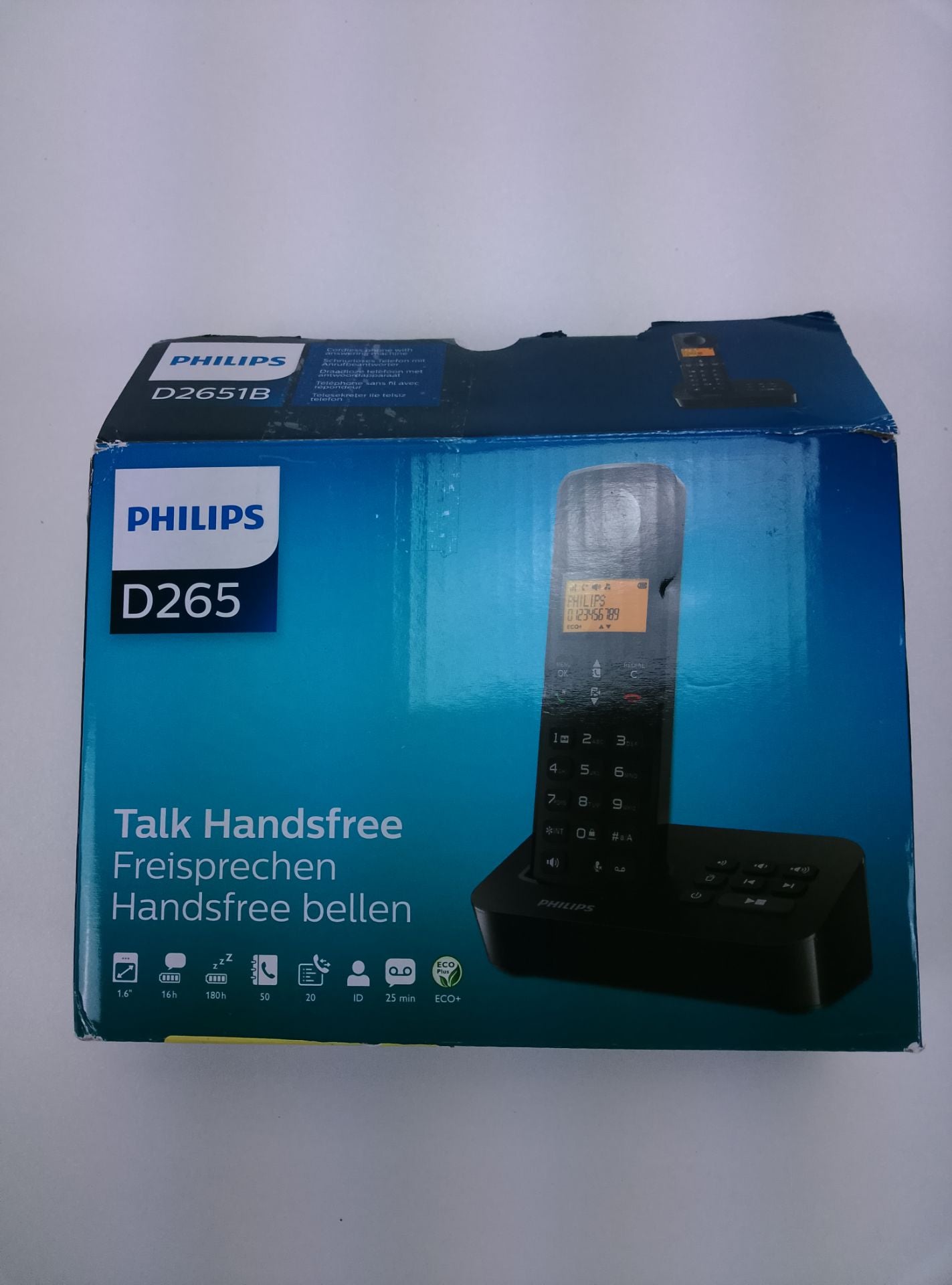 Philips D265 - čelní pohled