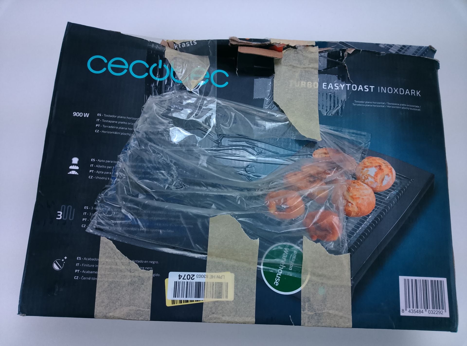 Cecotec Turbo Easy Toast Inoxdark - čelní pohled