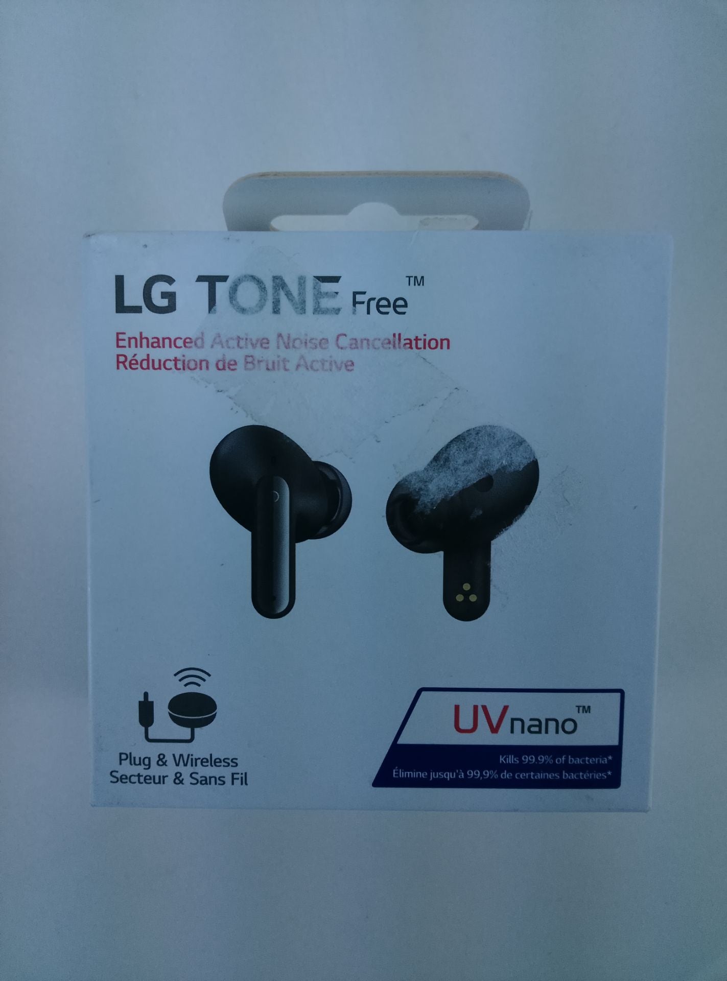 LG Tone Free - čelní pohled