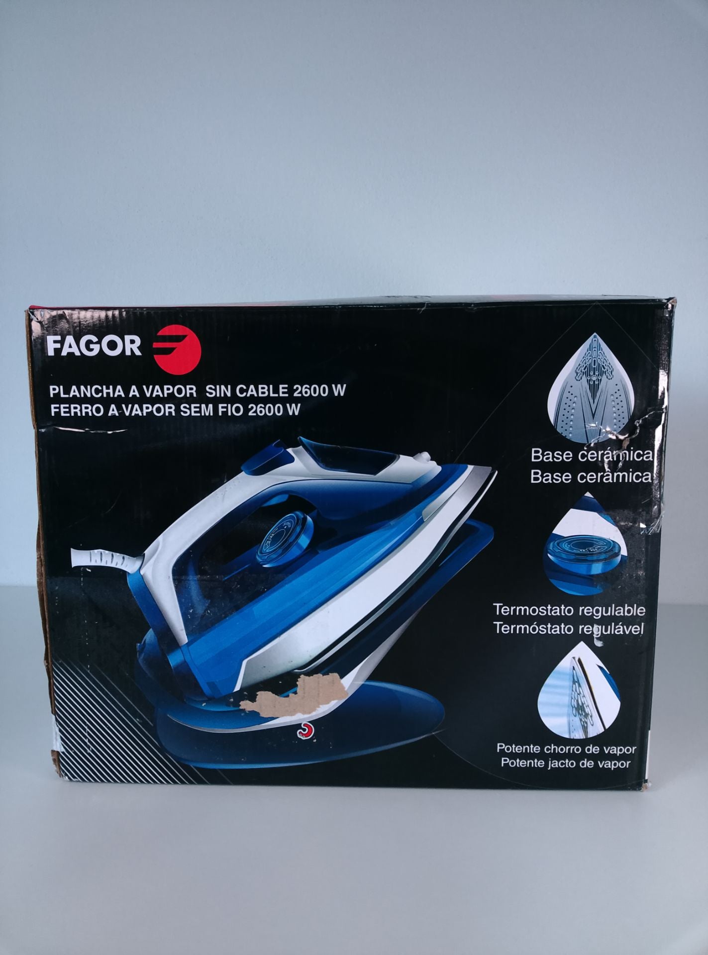 Fagor Ferro a vapor sem fio 2600 W - pohled 3