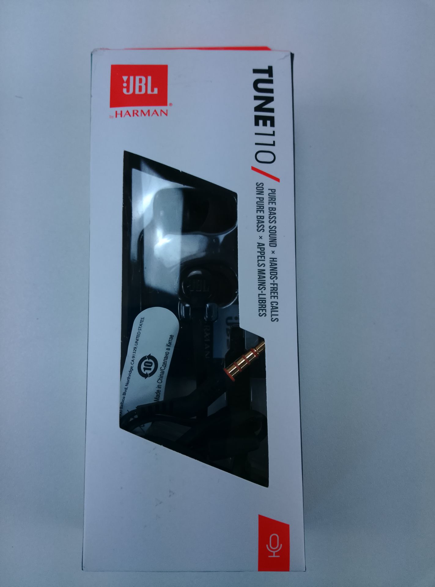 JBL Tune110 - čelní pohled