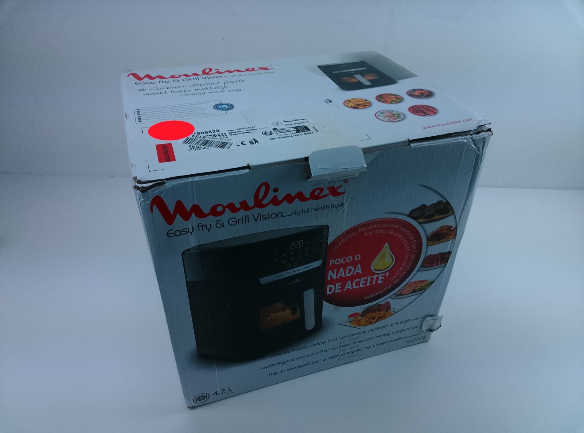 Moulinex Easy Fry & Grill Vision - čelní pohled