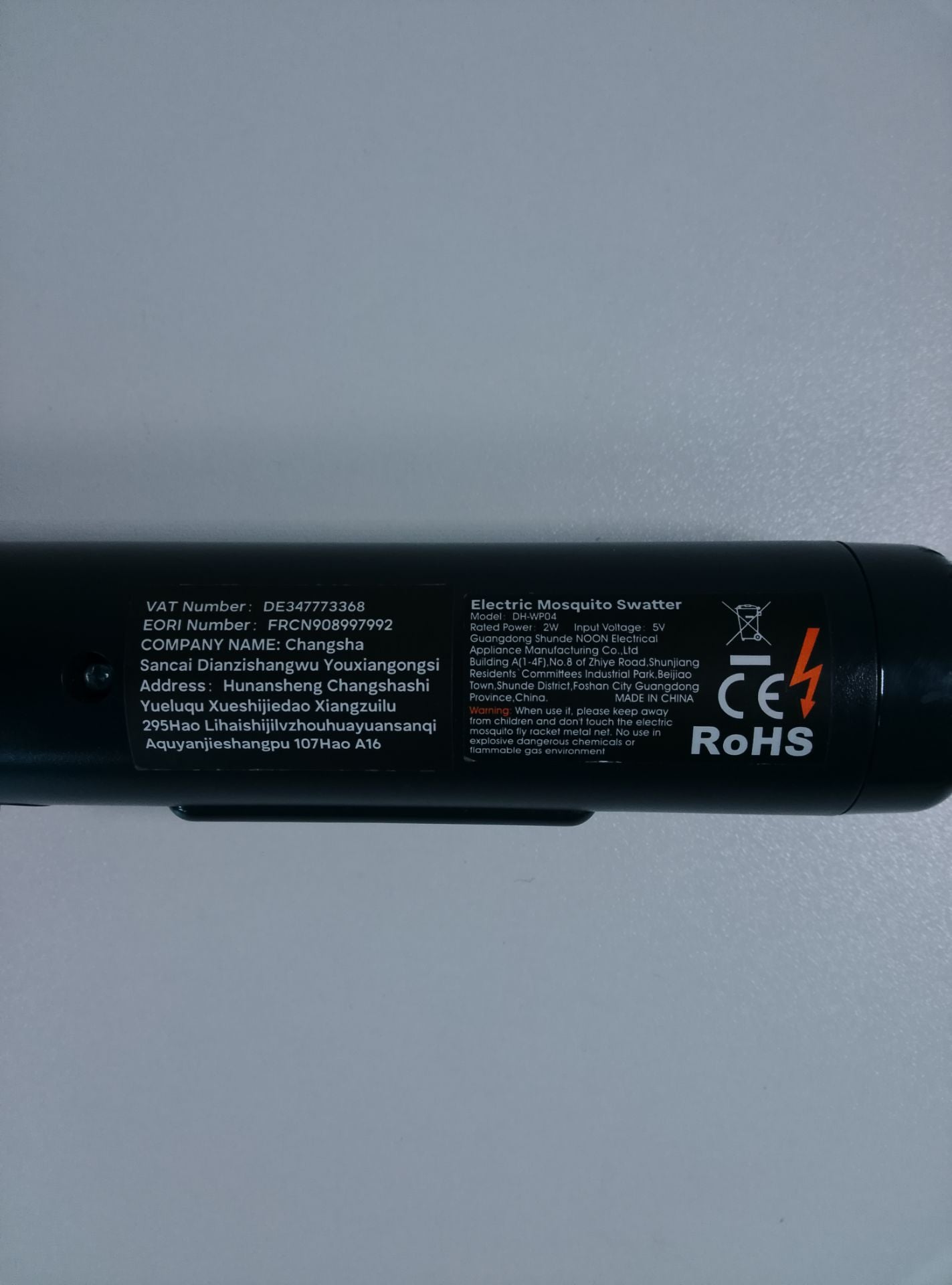 Changsha Sancai Dianzishangwu Youxiangongsi DH-W04 - čelní pohled