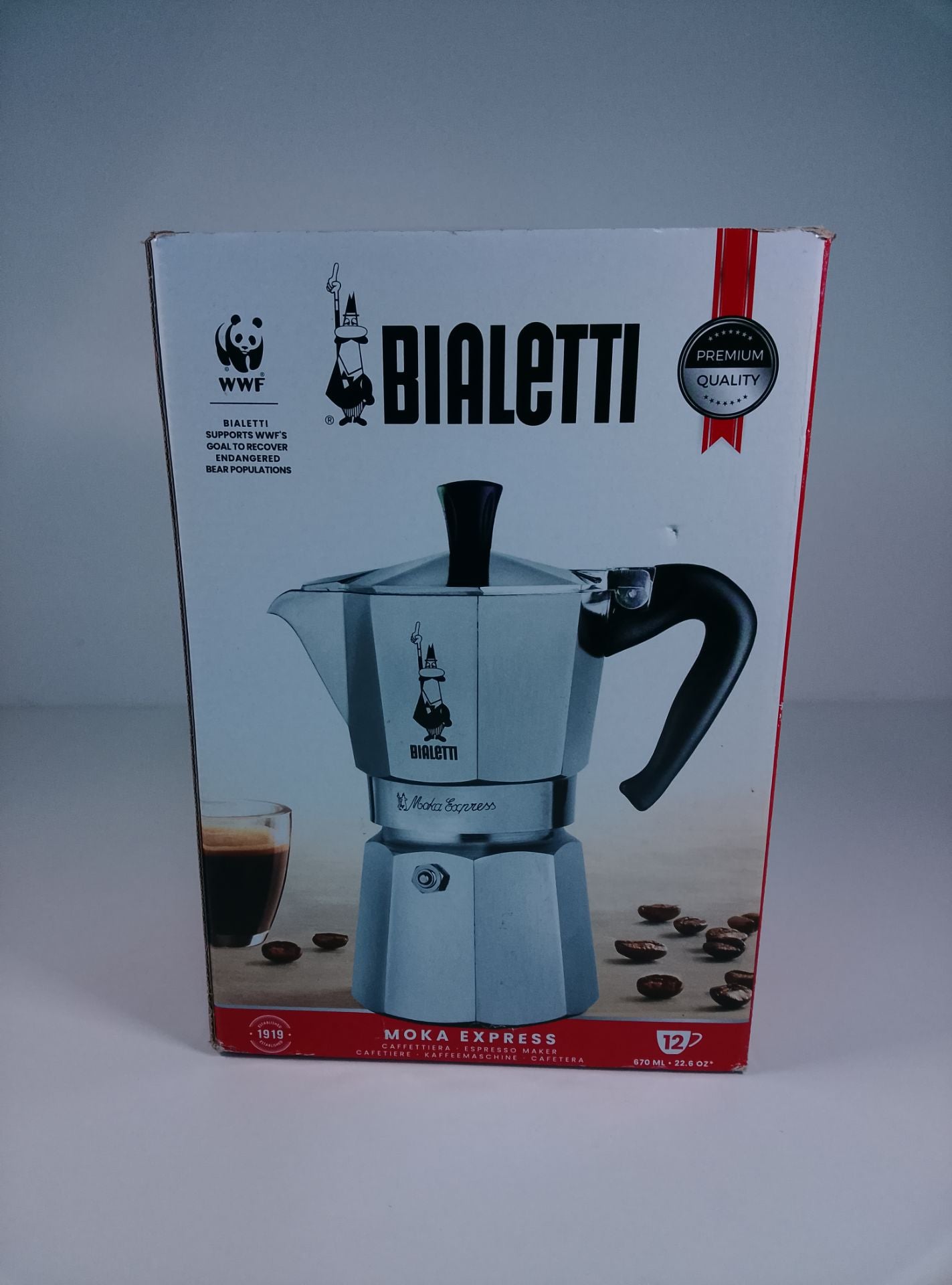 Bialetti Moka Express - čelní pohled