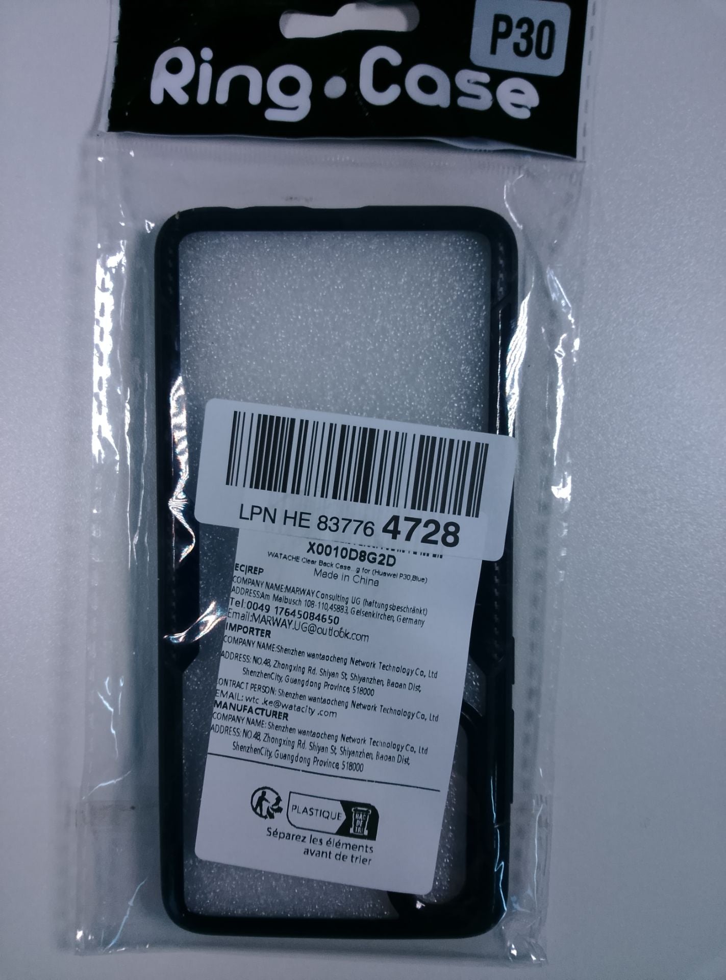 Ring-Case P30 - čelní pohled