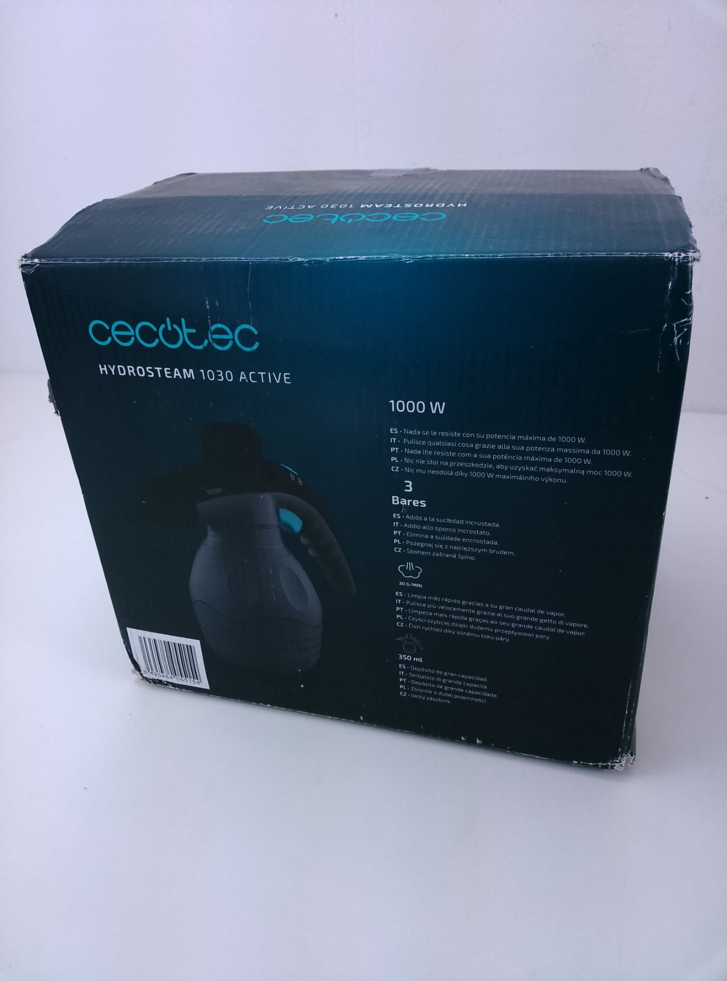 Cecotec Hydrosteam 1030 Active - čelní pohled