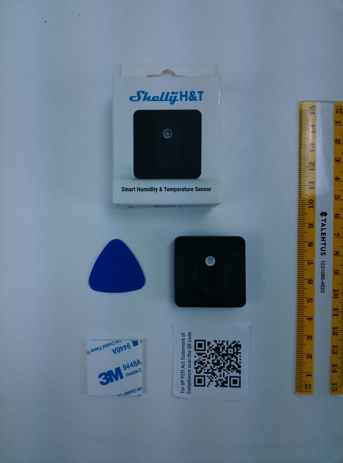 Shellyy H&T Smart Humidity & Temperature Sensor - čelní pohled