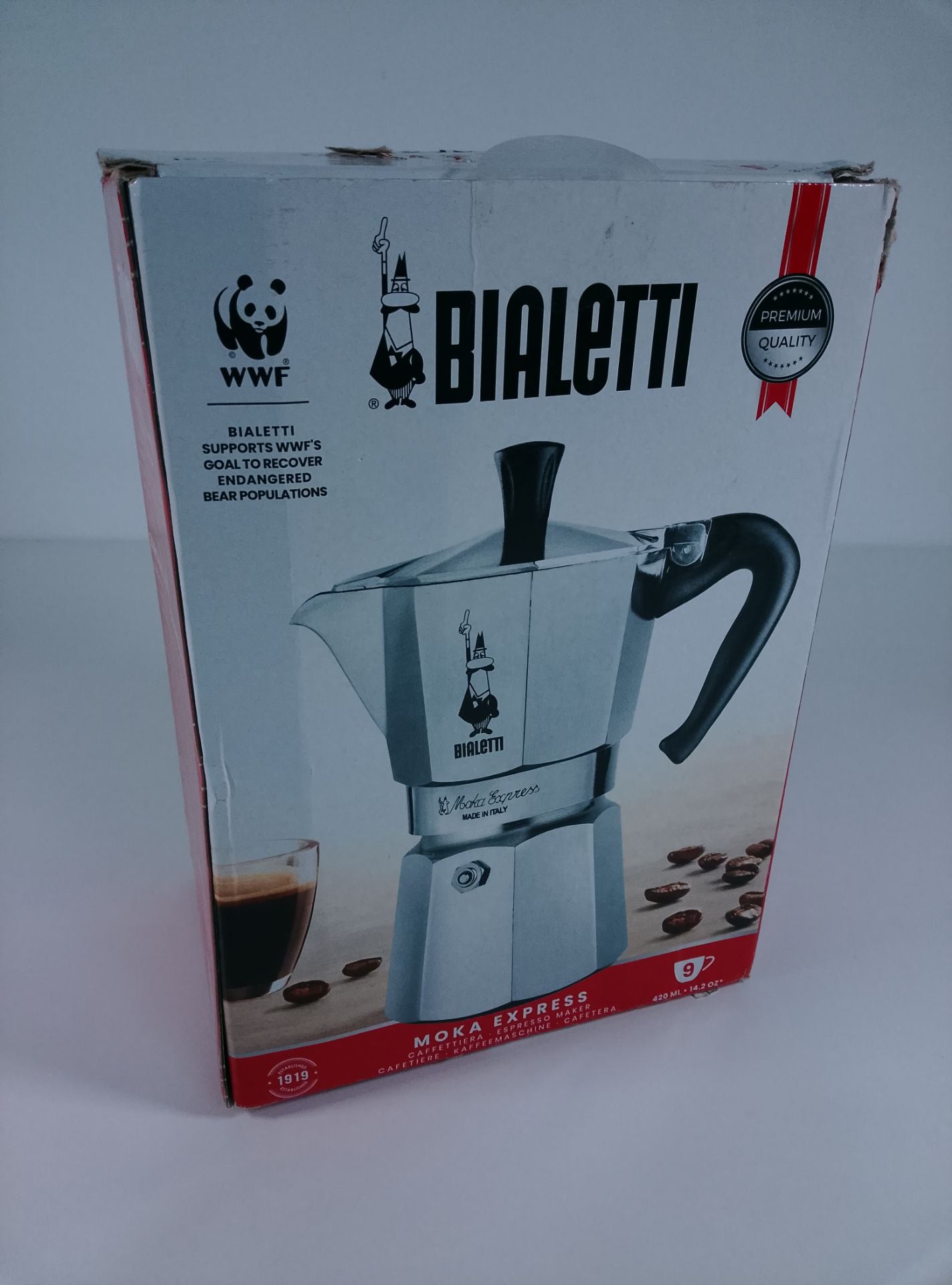 Bialetti Moka Express - čelní pohled