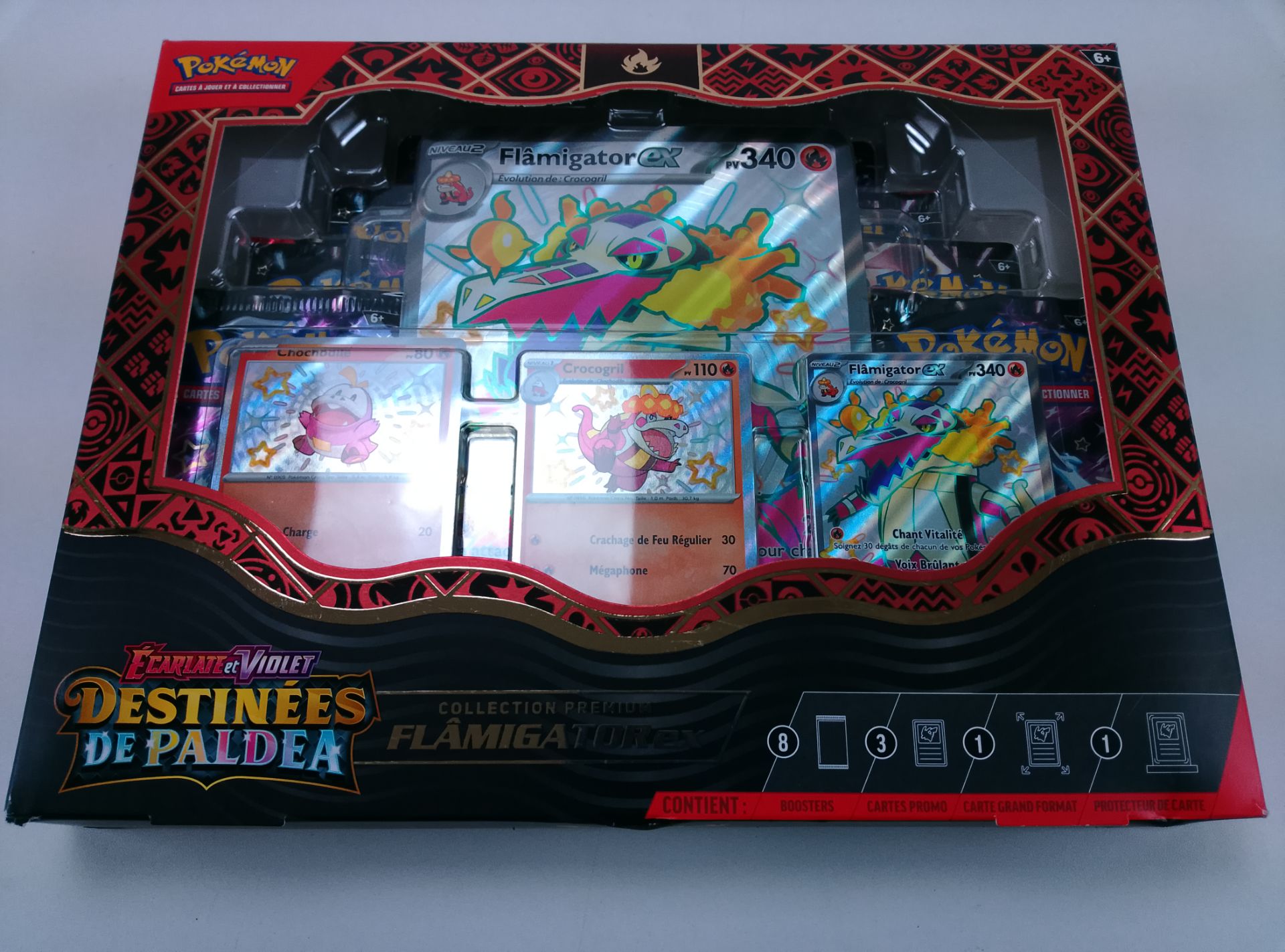 Pokémon Flamigator GX - čelní pohled