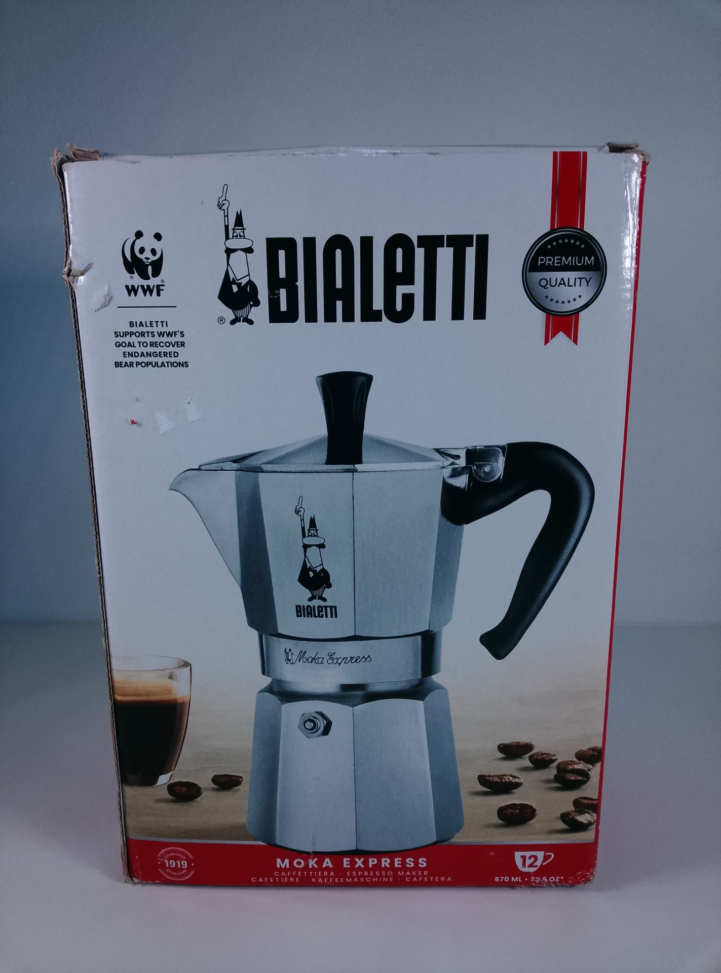 Bialetti Moka Express - čelní pohled