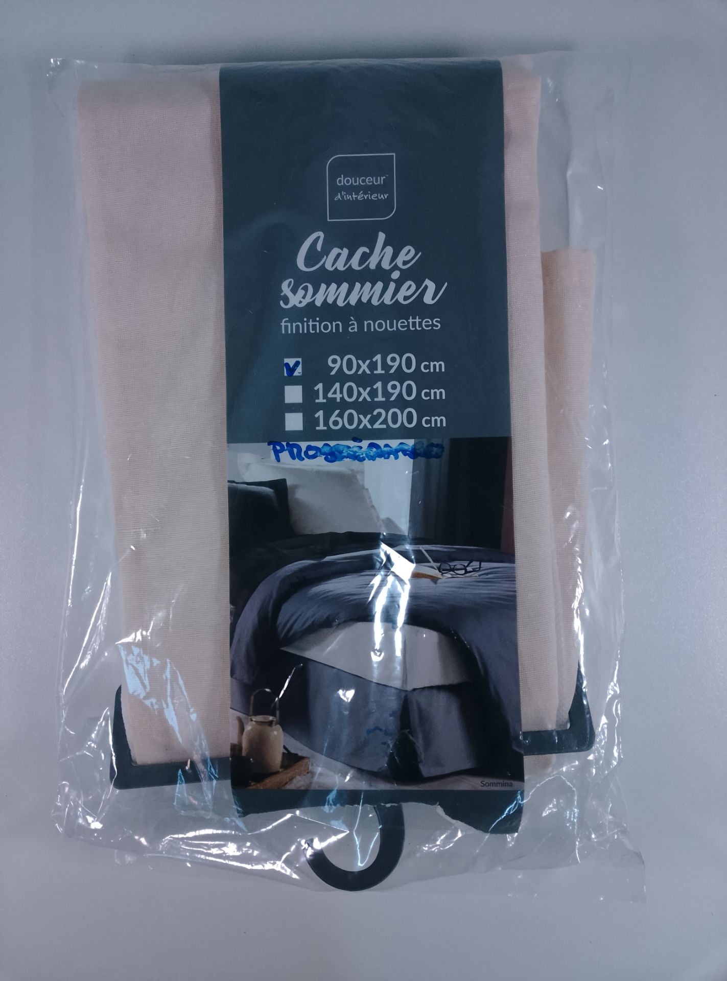 Douceur d'intérieur Cache sommier finition à nouettes - čelní pohled