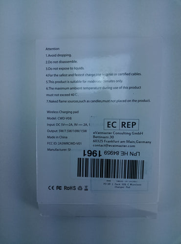 Neznámá značka CWD-V08 - pohled 2