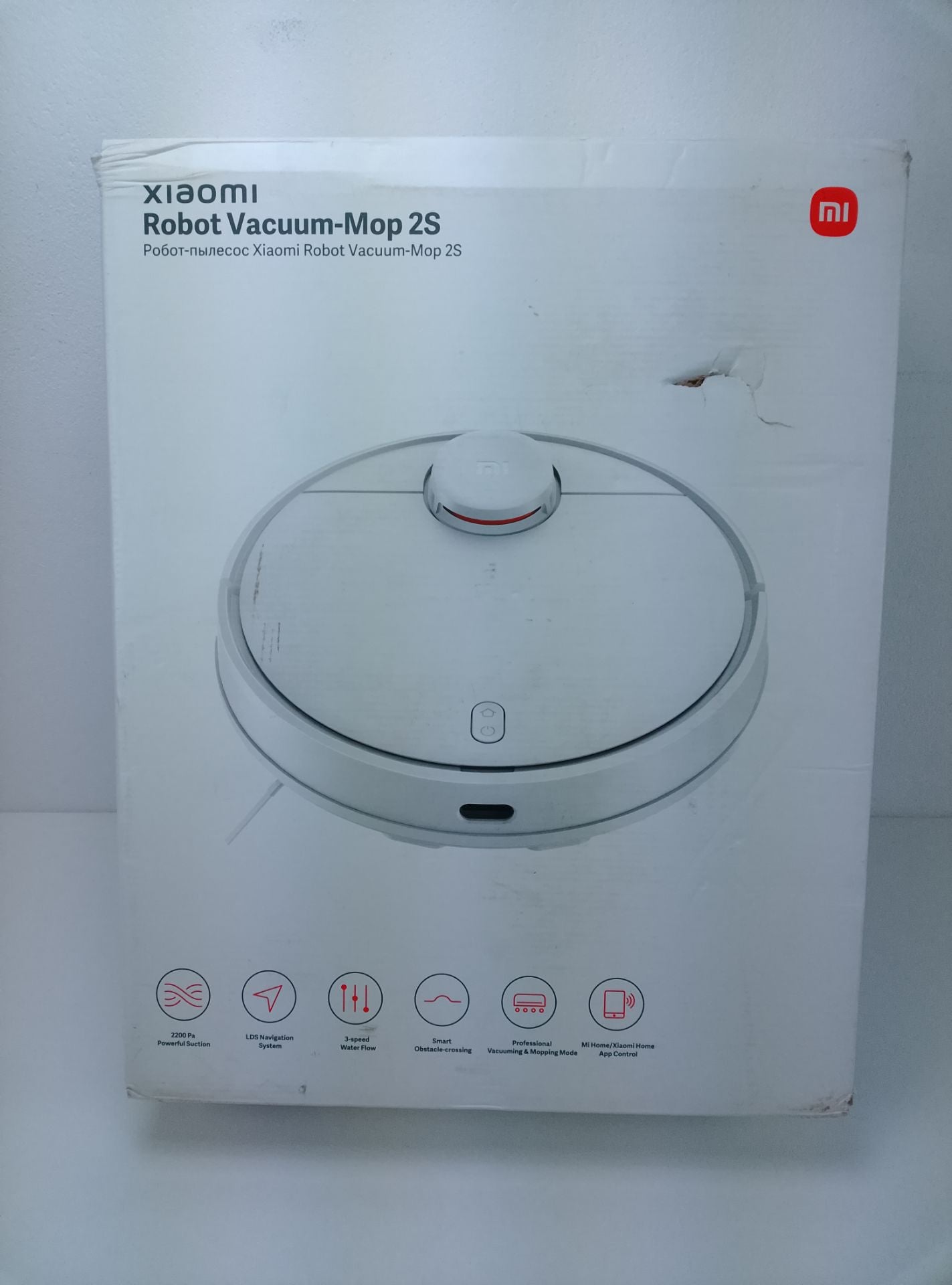 Xiaomi Robot Vacuum-Mop 2S - čelní pohled