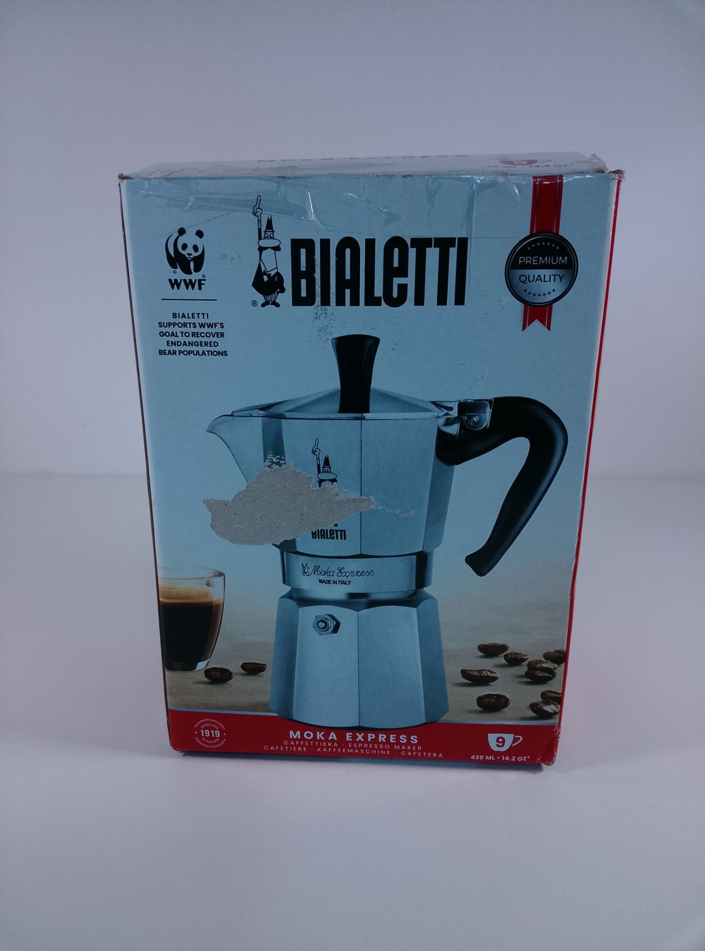 Bialetti Moka Express - čelní pohled