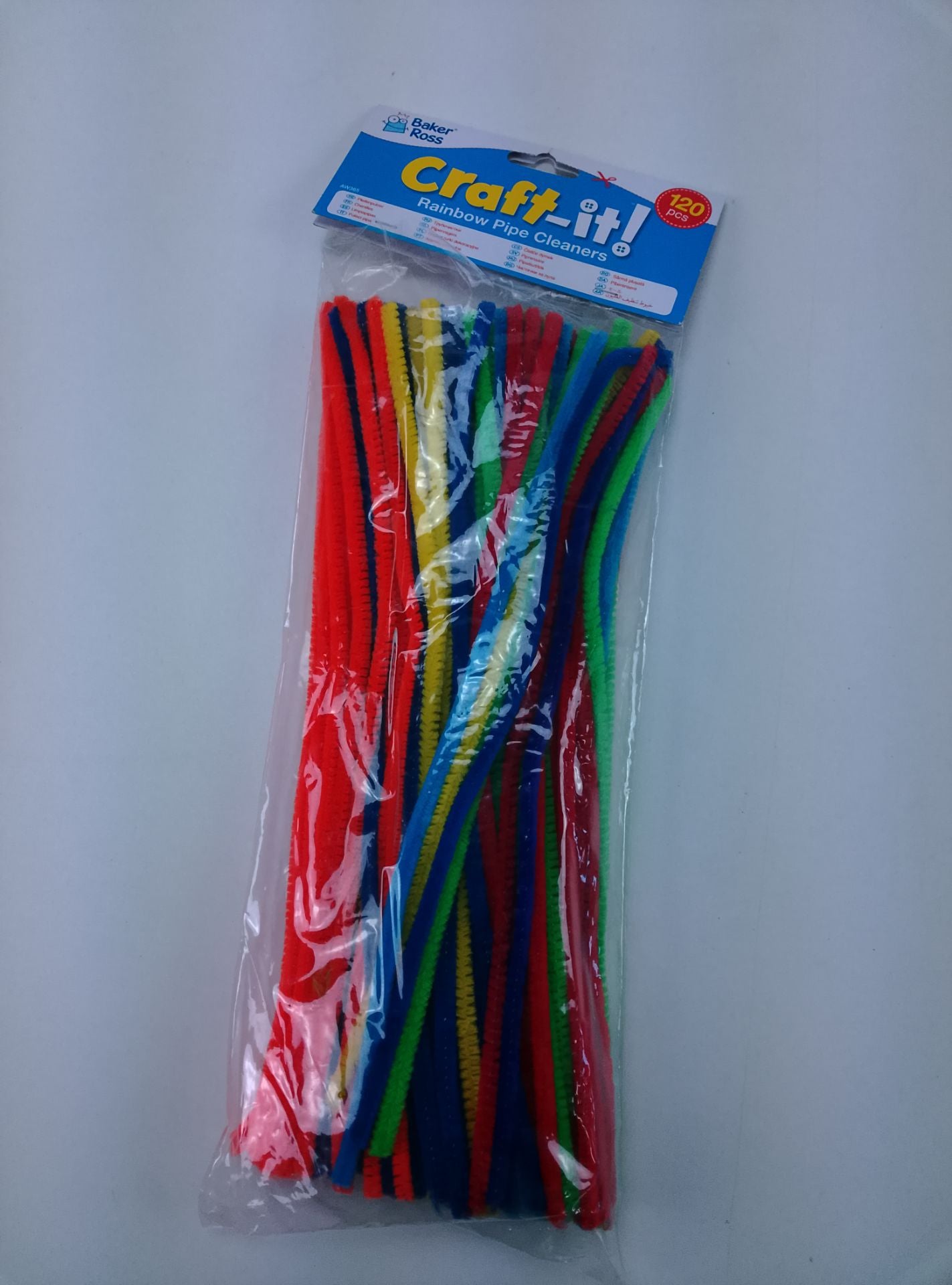Baker Ross Rainbow Pipe Cleaners - čelní pohled