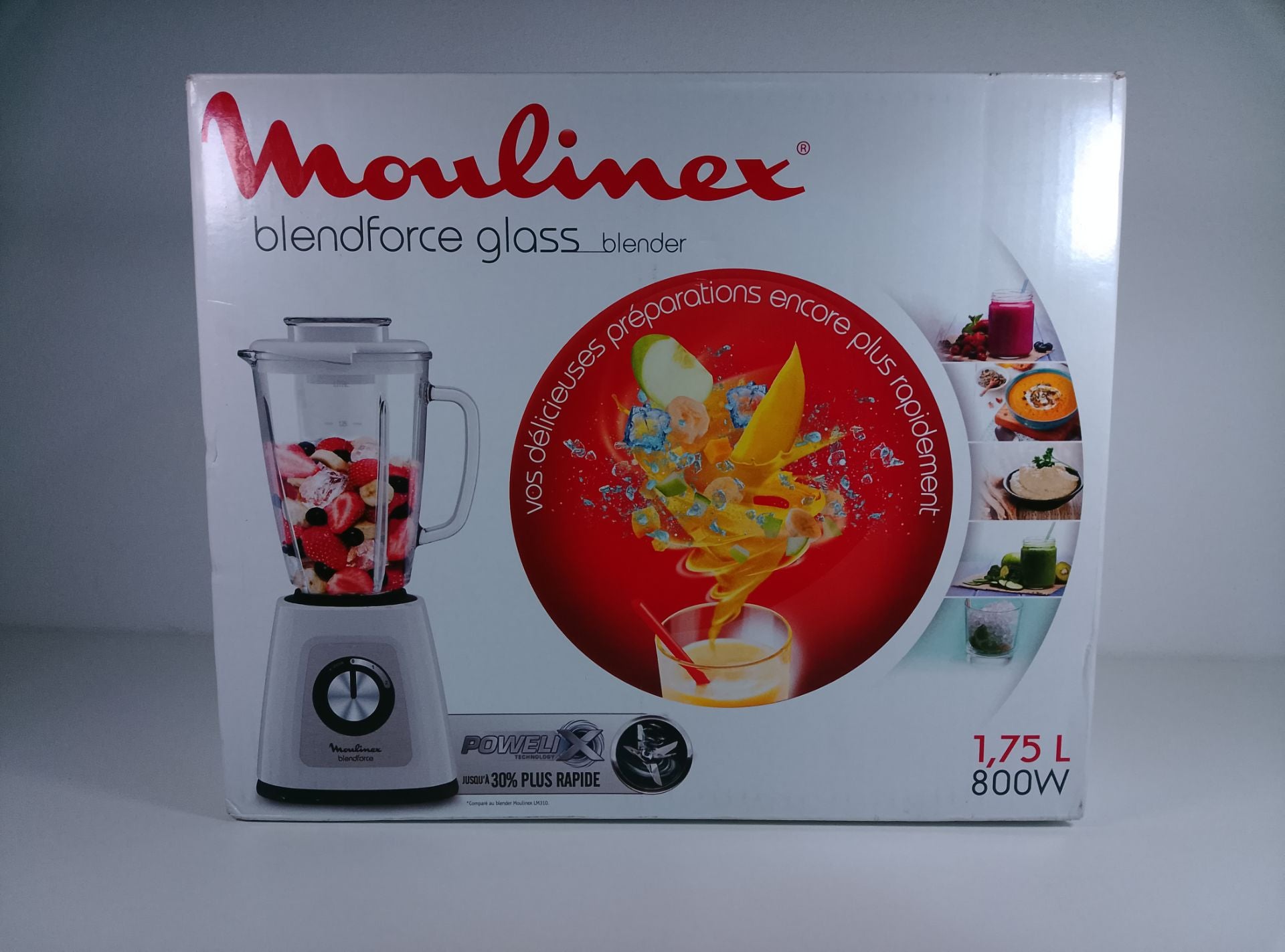 Moulinex Blendforce glass - čelní pohled